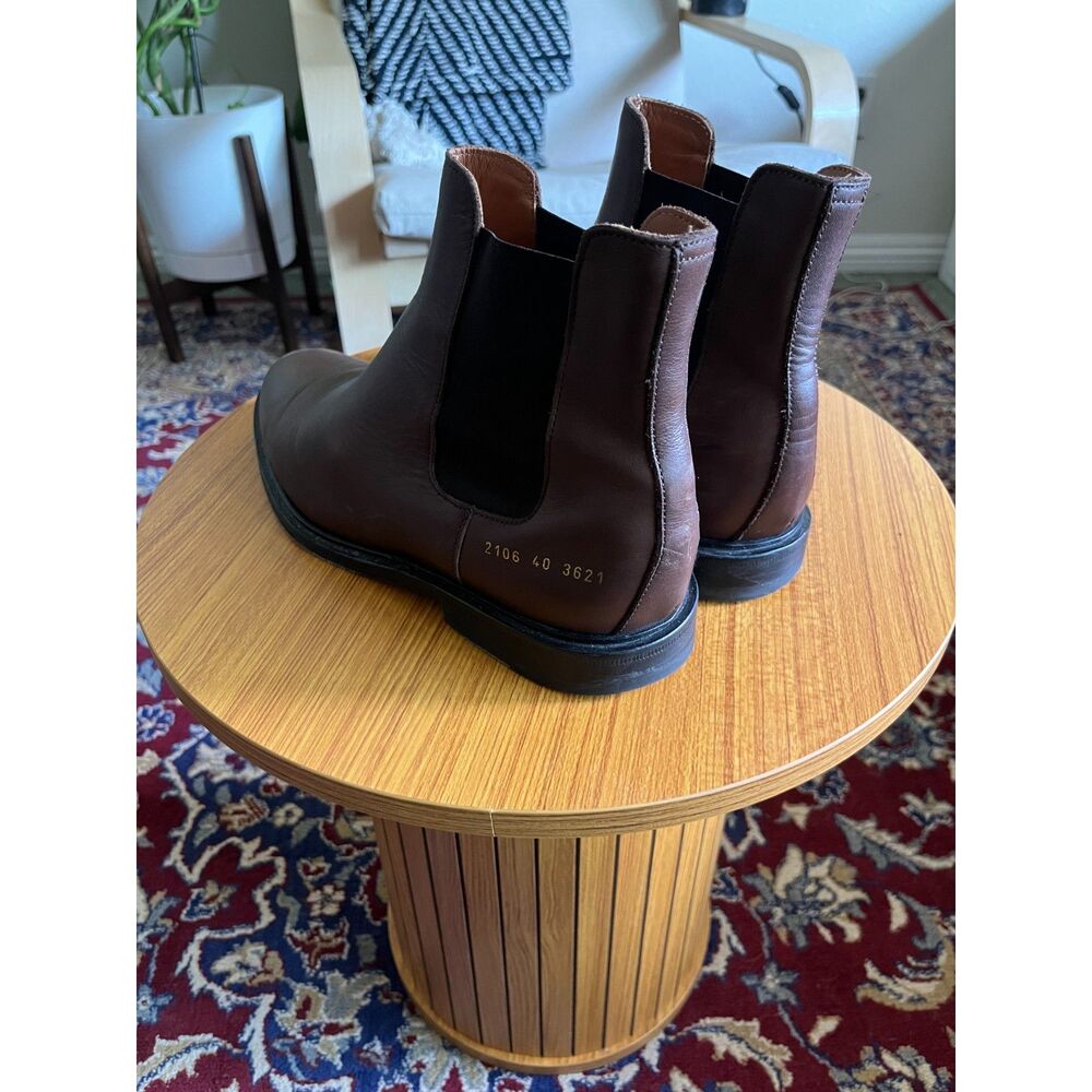 Common Projects Chelseas in Dark Brown Leather - Picture 5 of 10